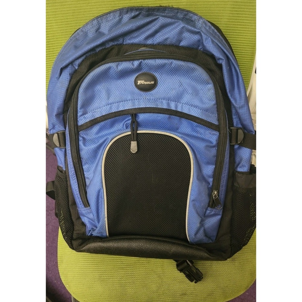 Targus Laptop Backpack Blue & Black Multi-Compartment Tech Bag